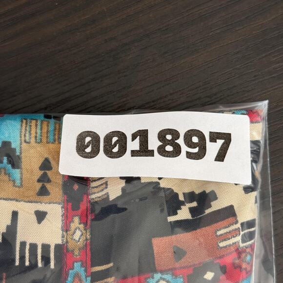 Vintage Western Shirt Womens 14 Aztec Southwestern Rayon Boho 90s Liz Claiborne - Picture 9 of 9